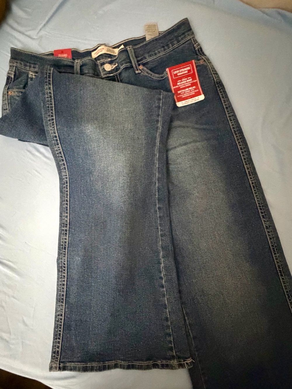 Levi's Indigo Bootcut Jeans with Faded Detail